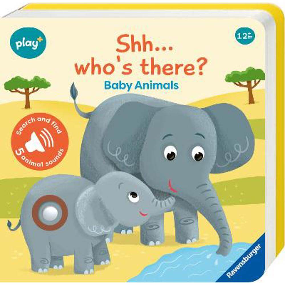 Ravensburger Play+ Infant & Toddler - Shhh...Who's there? Baby Animals My First Seek and Find Sound Book: Search and find - Dynamo Limited